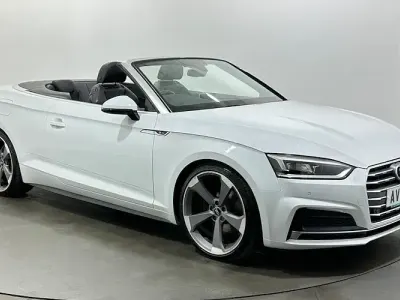 Used Audi A5 Cabriolet S-Line 190 HP (139 kW) 2019 White Cabriolet