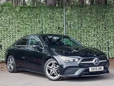 Used Mercedes CLA180 AMG line 136 HP (100 kW) 2019 Black Sedan