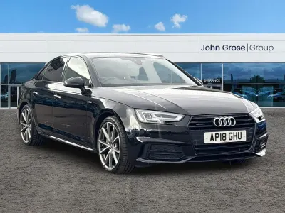 Used Audi A4 Black Edition 190 HP (139 kW) 2018 Black Sedan
