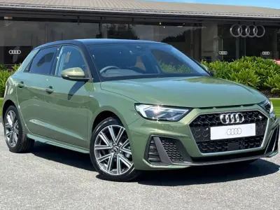 New Audi A1 Sportback S-Line 2026 Green Hatchback