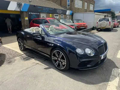 Used Bentley Continental GT Convertible Mulliner 521 HP (383 kW) 2018 Blue Cabriolet