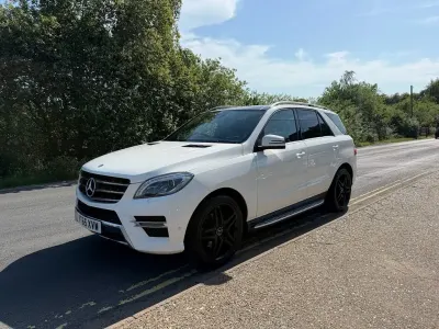 Used Mercedes ML350 AMG line 258 HP (189 kW) 2015 White SUV