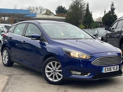 Blue Used 2016 Ford Focus Titanium Hatchback | £7,495 (Fair price)