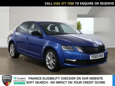 Used Skoda Octavia SE L 150 HP (110 kW) 2019 Blue Hatchback