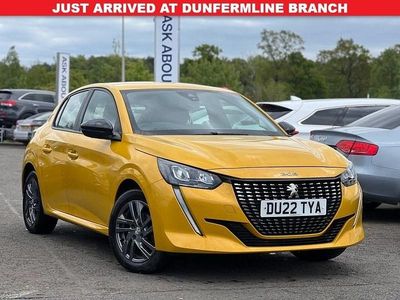 Yellow Used 2022 Peugeot 208 Active Premium Hatchback | £11,795 (Fair price)