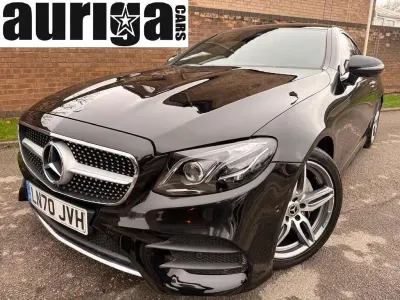 Begagnad Mercedes E220 AMG Line Premium 194 HK (142 kW) 2020 Svart Sportkupé