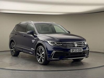 Atlantic blue metallic/atlantic blue metallic Used 2023 VW Tiguan Allspace R-line SUV | £30,900 (A bit pricey)