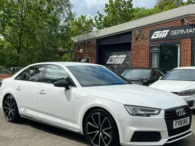Used Audi A4 Black Edition 150 HP (110 kW) 2018 White Sedan