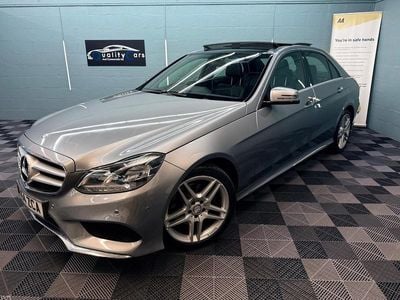 Silver Used 2014 Mercedes E220 AMG line Sedan | £7,895 (Fair price)