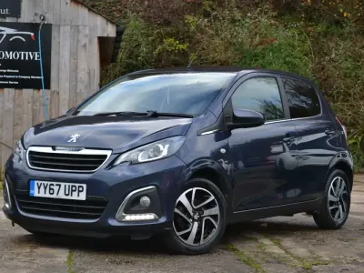 Used Peugeot 108 Allure 82 HP (60 kW) 2017 Blue Hatchback
