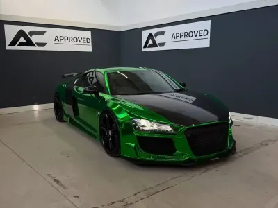 Begagnad Audi R8 Coupé Performance 2008 Grön Sportkupé