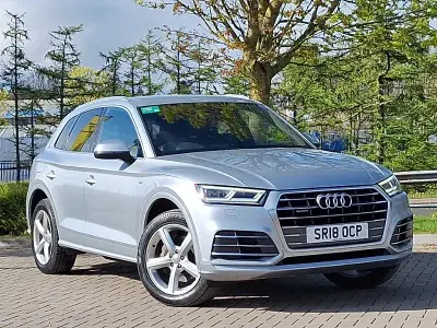 Usado Audi Q5 S-Line 190 HP (139 kW) 2018 Prateado SUV