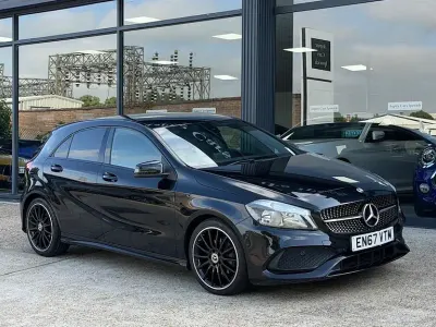 Used Mercedes A200 AMG line 2018 Black Hatchback