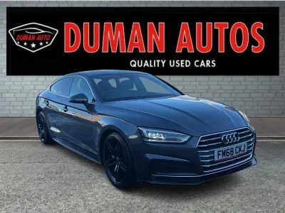 Usado Audi A5 Sportback S-Line 190 HP (139 kW) 2019 Cinzento Citadino