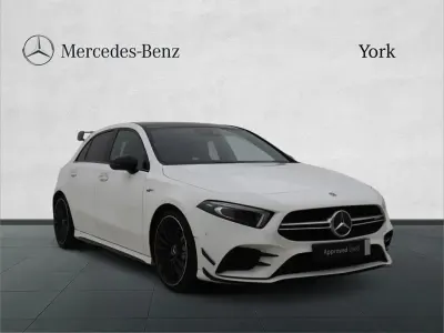 Used Mercedes A35 AMG Premium Plus 301 HP (221 kW) 2021 White Hatchback