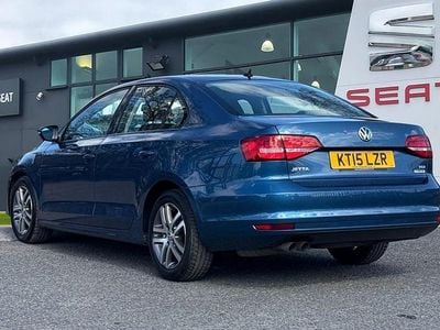 Used VW Jetta SE 150 HP (110 kW) 2015 Blue Sedan
