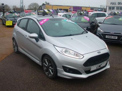 Silver Used 2017 Ford Fiesta ST-Line Hatchback | £5,495 (A bit pricey)