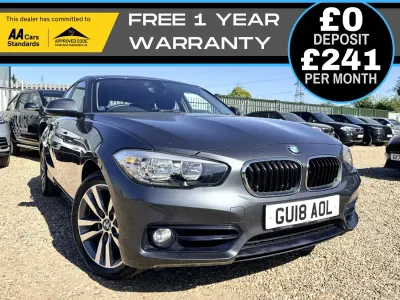 Używany BMW 118 Sport Line 2018 Szary Hatchback