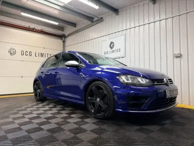 Begagnad VW Golf VII R 2015 Blå Halvkombi