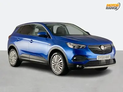 Used Vauxhall Grandland X Sport 120 HP (88 kW) 2018 Blue SUV