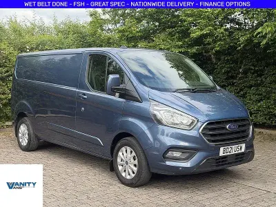 Used Ford Transit Custom Limited 130 HP (95 kW) 2021 Blue Van