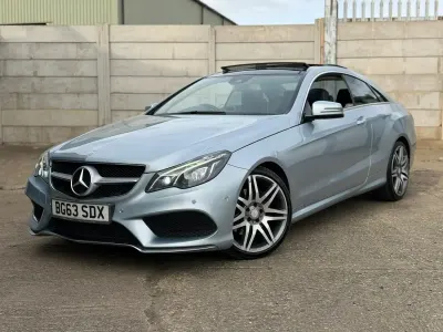 Begagnad Mercedes E350 AMG 251 HK (184 kW) 2013 Silver Sportkupé