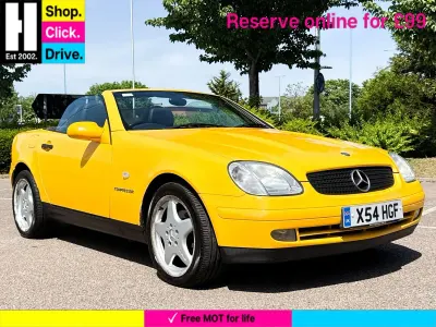 Used Mercedes SLK230 197 HP (144 kW) 2000 Yellow Cabriolet