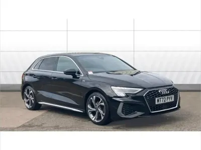 Used Audi A3 S-Line 108 HP (79 kW) 2023 Black Sedan