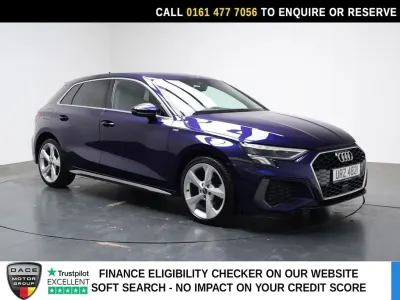 Used Audi A3 Sportback S-Line 204 HP (150 kW) 2023 Blue Hatchback