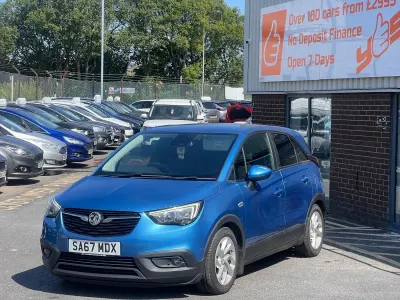 Used Vauxhall Crossland X S 99 HP (72 kW) 2017 Blue SUV