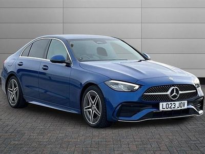 Used Mercedes C200 AMG line 204 HP (150 kW) 2023 Spectral blue Sedan