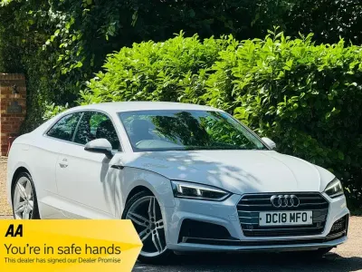 Used Audi A5 S-Line 190 HP (139 kW) 2018 White Coupe