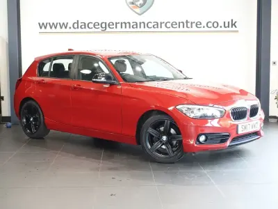 Used BMW 118 Sport Line 136 HP (100 kW) 2017 Red Hatchback