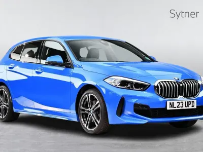 Used BMW 118 M Sport 134 HP (98 kW) 2023 Blue Hatchback