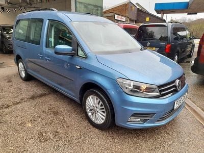 Used VW Caddy Maxi Life Life 102 HP (75 kW) 2018 Blue MPV