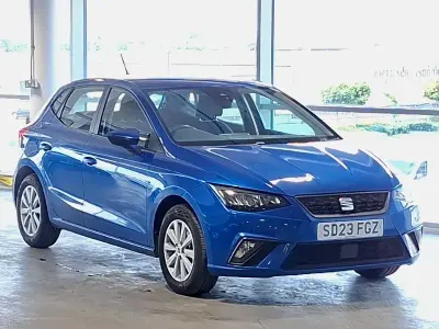 Used Seat Ibiza SE 80 HP (58 kW) 2023 Blue Hatchback