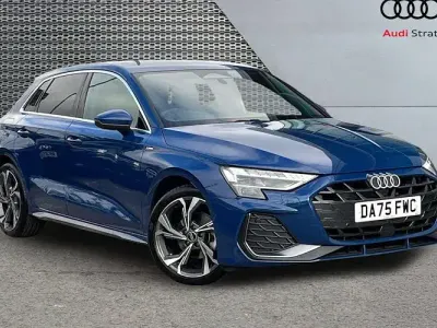 Used Audi A3 Sportback S-Line 150 HP (110 kW) 2025 Blue Hatchback