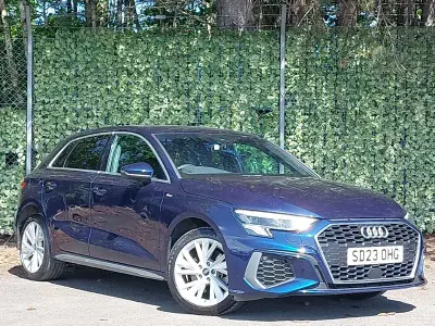 Used Audi A3 e-tron S-Line 204 HP (150 kW) 2023 Blue Hatchback