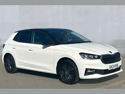 Used Skoda Fabia Colour Edition 95 HP (69 kW) 2024 Candy white black magic pearl effect Hatchback