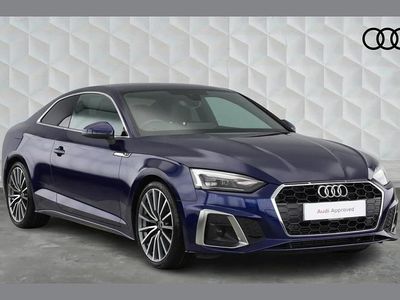 Used Audi A5 S-Line 150 HP (110 kW) 2023 Navarra blue Coupe