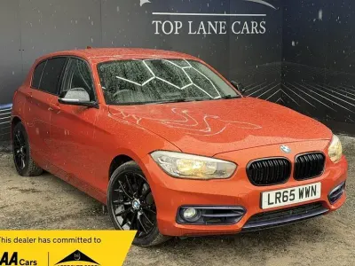 Used BMW 118 Sport Line 150 HP (110 kW) 2015 Orange Hatchback
