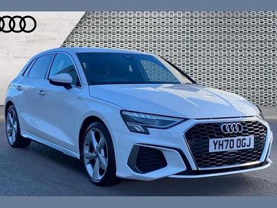 Used Audi A3 S-Line 150 HP (110 kW) 2020 White Sedan