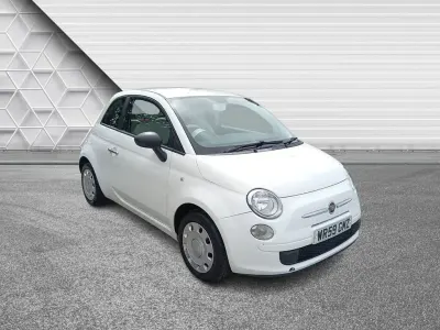 Used Fiat 500 Pop 69 HP (50 kW) 2009 White Cabriolet