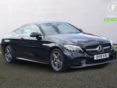 Used Mercedes C200 AMG line 184 HP (135 kW) 2019 Black Coupe
