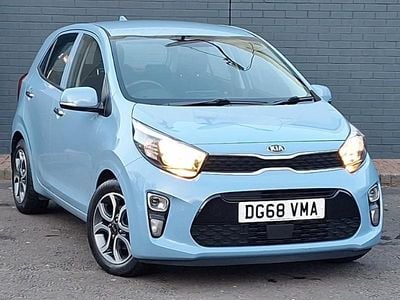 Used Kia Picanto 83 HP (61 kW) 2018 Blue Hatchback