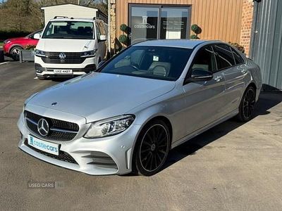 Begagnad Mercedes C220 AMG line 194 HK (142 kW) 2021 Silver Sedan