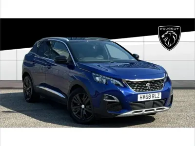 Used Peugeot 3008 GT-line 131 HP (96 kW) 2018 Blue SUV