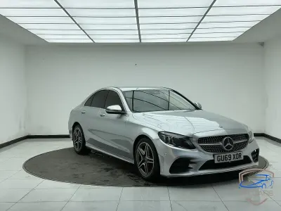 Used Mercedes C220 AMG Line Premium 194 HP (142 kW) 2019 Silver Sedan