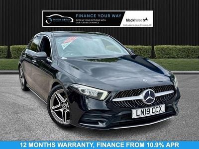 Used Mercedes A200 AMG Line Premium 163 HP (119 kW) 2019 Black Hatchback