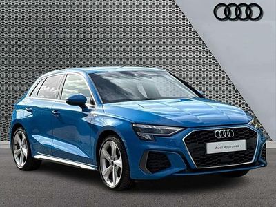 Used Audi A3 S-Line 147 HP (108 kW) 2023 Blue Sedan